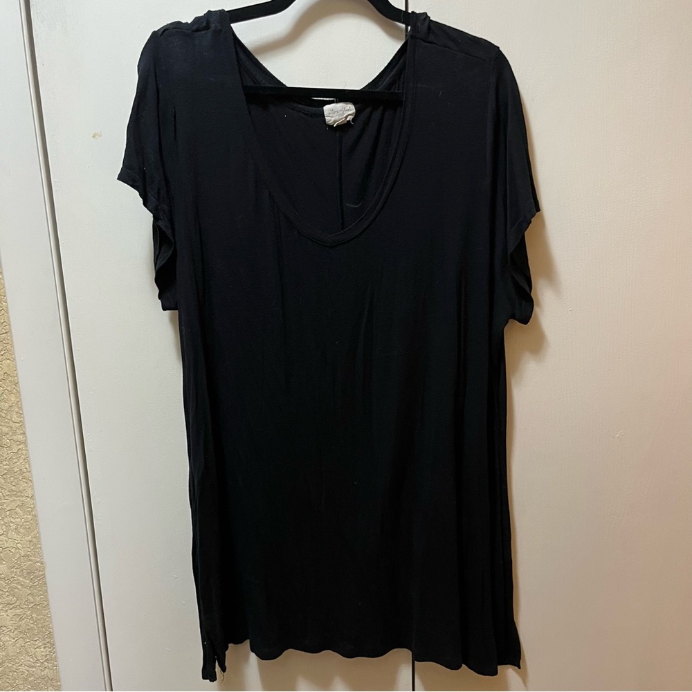 Ultra Flirt Black Relaxed Short Sleeve T-Shirt